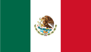 メキシコ国旗のイラスト